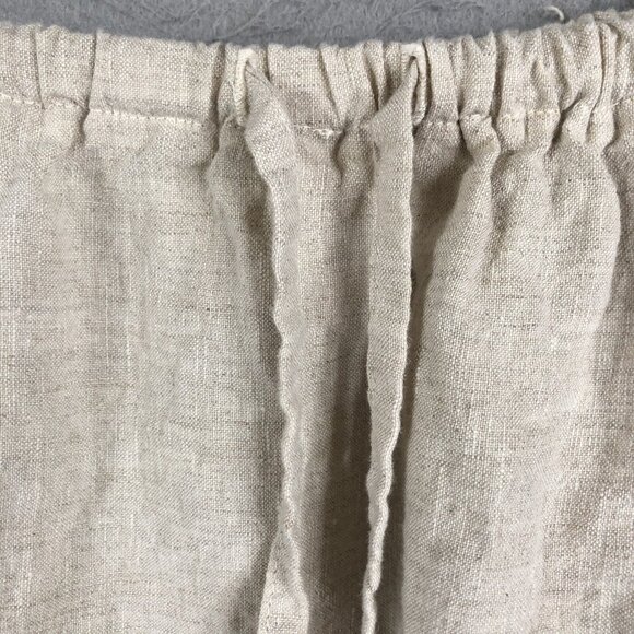 Boheme 3 Skirt Womens 10 US Beige Linen Lagenlook Boho Minimalist Airy Beach - Picture 2 of 16
